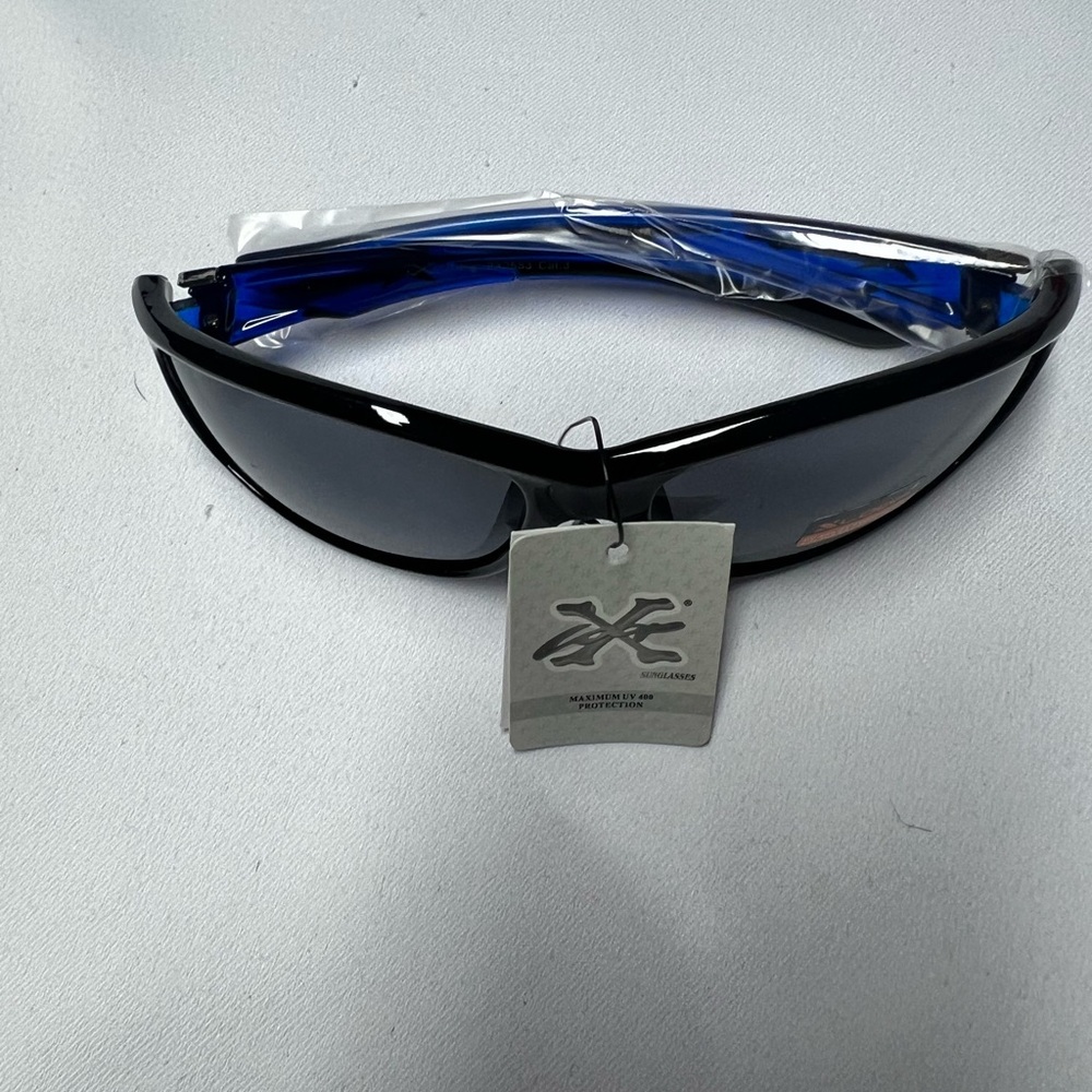 Xloop Mens Sunglasses Wrap Around Rectangular Biker Flame Design